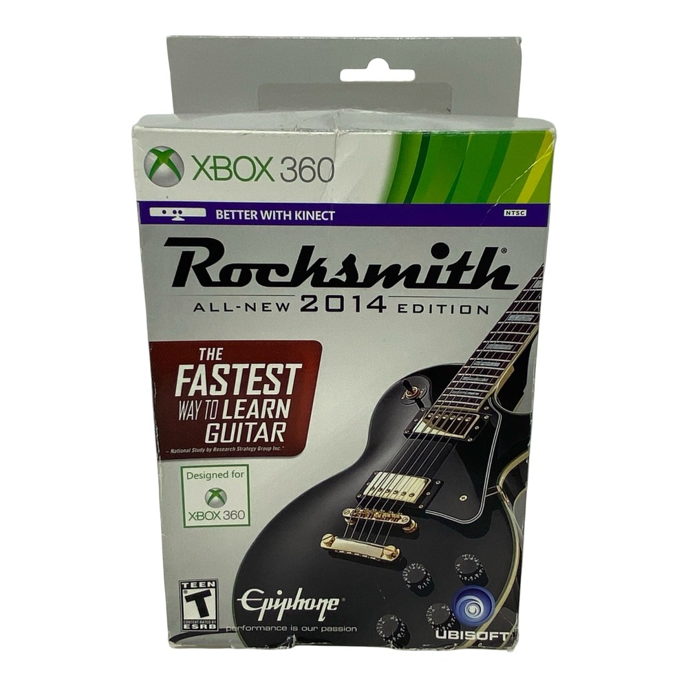 Rocksmith 2014 Edition Xbox 360 with Real Tone Cable Factory Sealed Ubisoft